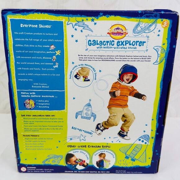 Cranium Galactic Explorer Helmet and Boots Motion Activated Sounds - Picture 3 of 6